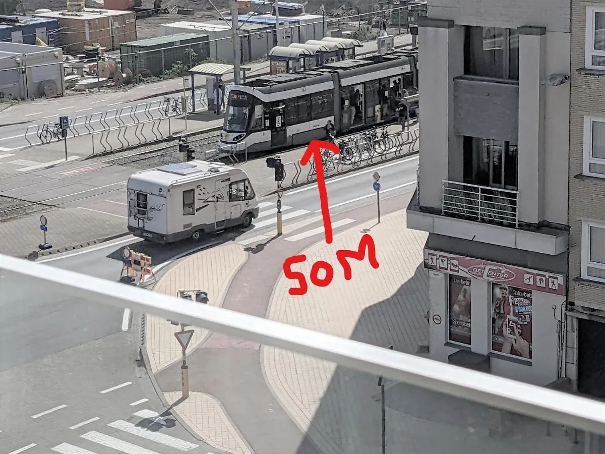 דירה Studio Sun South- Seaview-Sea At 15Meter-אוסטנדה